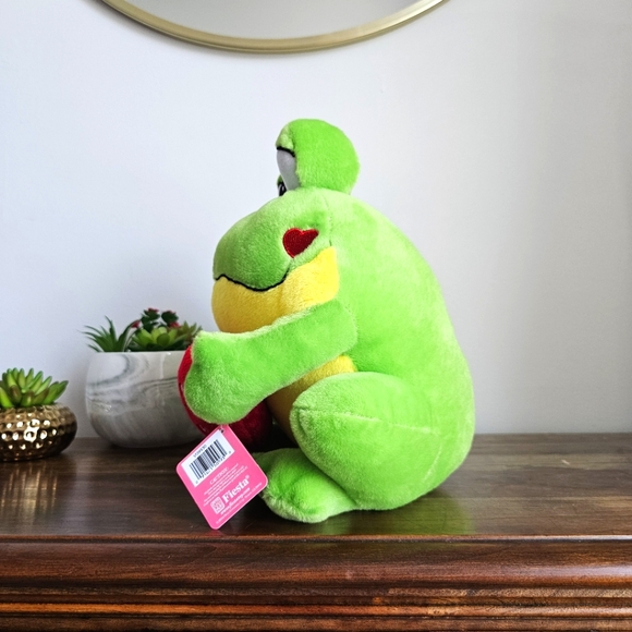 Rare Fiesta Toy Kiss Me Heart Frog Plush Stuffed Animal Valentine's Day Gift - Picture 9 of 14